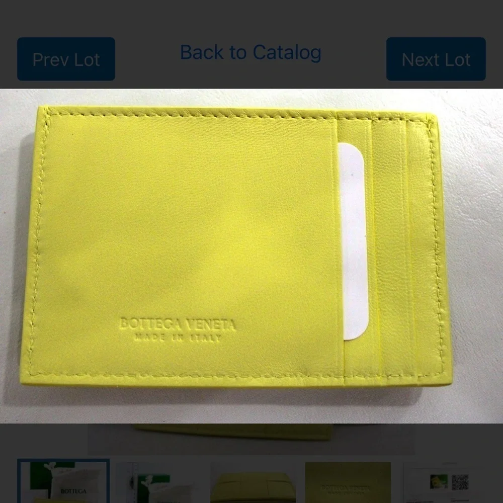 Bottega Veneta leather card